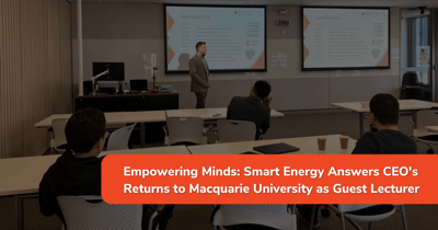 Smart Energy Answers CEO Returns to Macquarie Uni: Renewables Insights